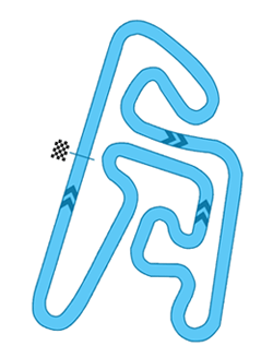 Full track layout including clover leaf